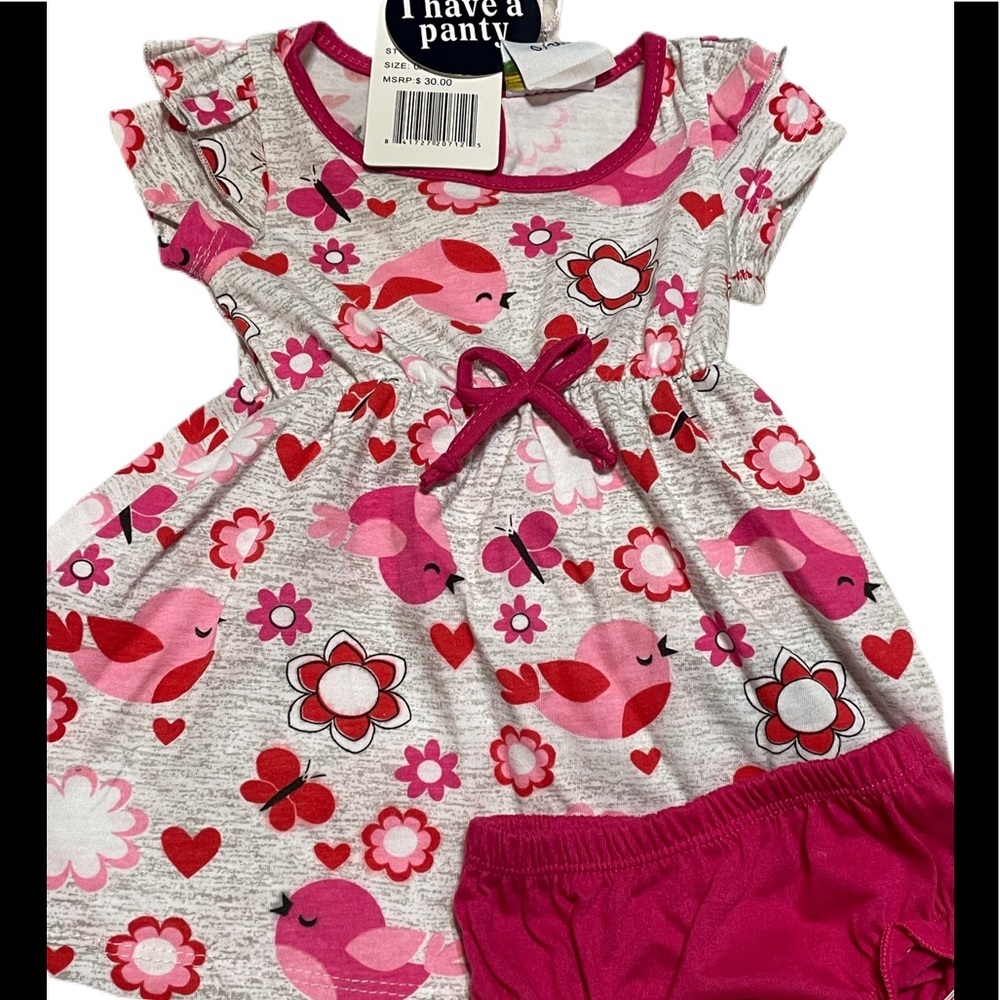 Sweet & Soft Chicks/Butterfly Dress & Bloomers